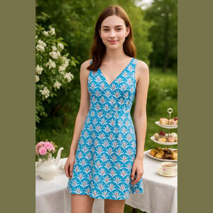 BODEN Jersey Sleeveless Faux Wrap Dress Petite